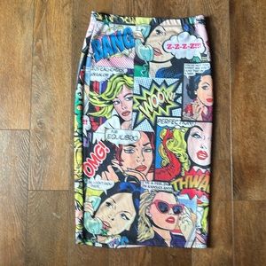 Comic book skirt